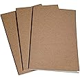 WANDERINGS Large Lined Travelers Notebook Insert/Large Journal Refill | 7" x 10.7" / 18cm x 27cm | 3 Booklets, 180 Blank Pages | Travelers Notebook Refills for Journals, Diaries, Planners