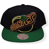 Mitchell &amp; Ness Snapback: Seattle Supersonics Neon Crop XL Hardwood Classics