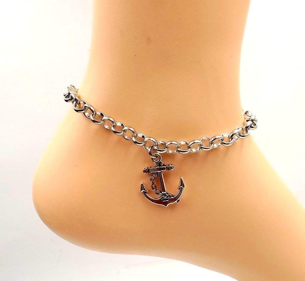 Men Women Anchor Rope Anklet Nautical Ankle Bracelet