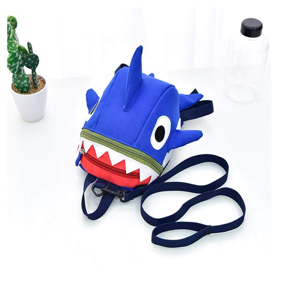 Anstsy Niños Niños Chicas Estudiantes de dibujos animados Mochila de impresión de moda Zip Bag Mochilas tipo casual