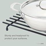 simplywire Trivet Heat Resistant Kitchen Worktop Protector Large Black view 2