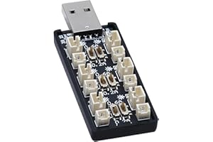 Tosiicop 3.7V/4.2V Lipo Battery Charger - 1S Lipo 6 Channel LiHV JST Charger with USB and Micro JST 1.25 JST-PH 2.0mm Plug fo