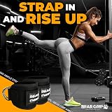 BEAR GRIP Ankle Straps for Cables Purple Single Neoprene D-Ring Adjustable view 4