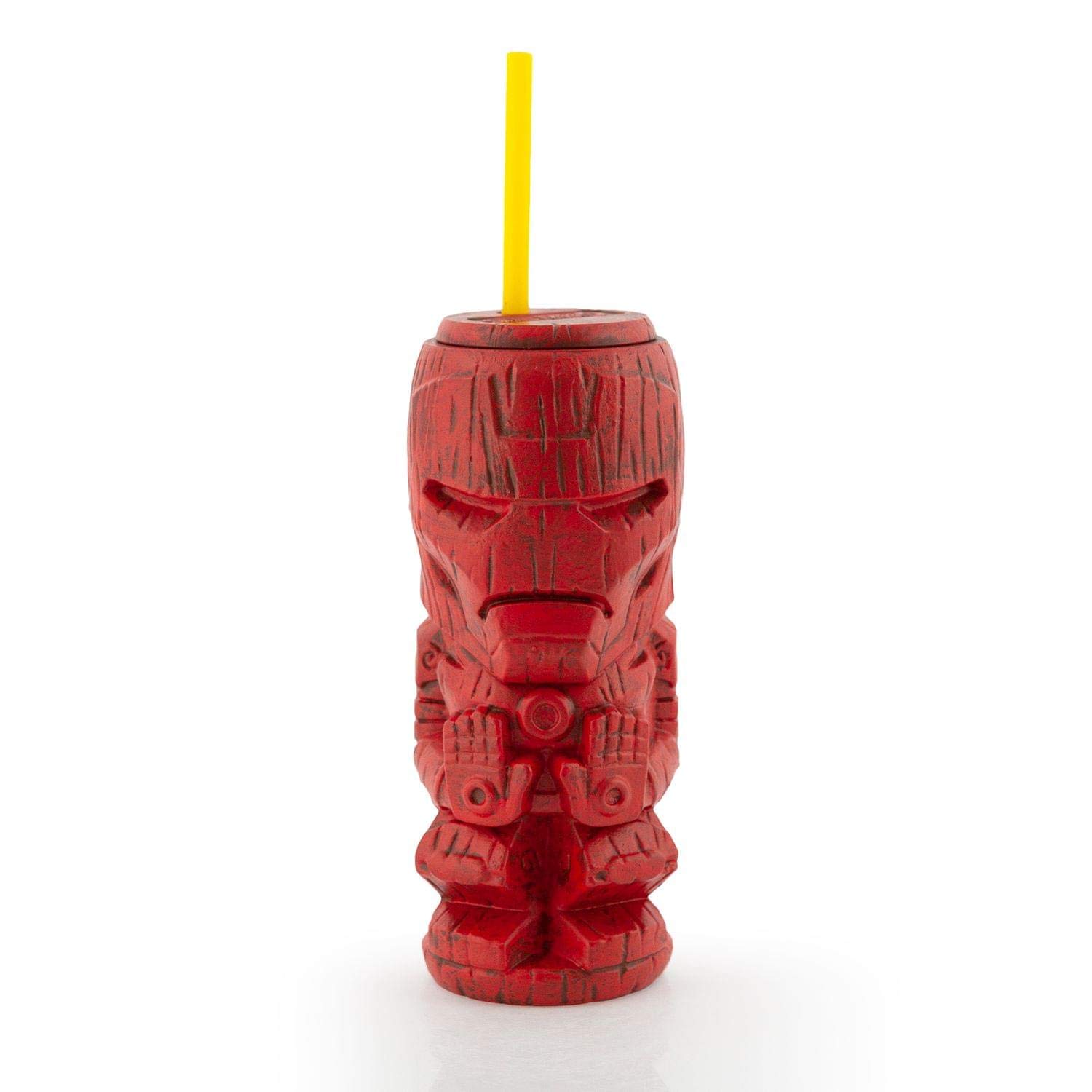 Iron Man Geeki Tikis Marvel Tumbler | Tiki Style Plastic Cup | Holds 22 Ounces