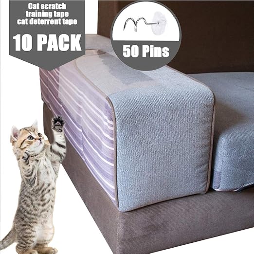 PJDDP Pet CouchSchutz, Möbel Protektoren Von Cat Scratch, 10PACK Klar