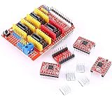 Fdit CNC Shield Expansion Plate 4x A4988 Heatsink Stepper Motor Controller 3D view 4