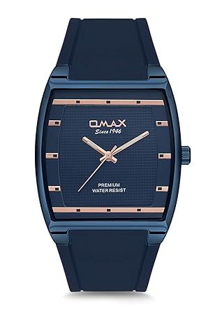 Analog Blue Dial Men�s Watch with Rose Gold Index - D006S44I