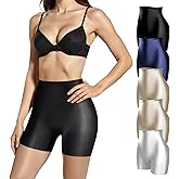 DAFANY High Waisted Tummy Control Underwear, Stretch Boxer Briefs Panty Soft Boyshorts Comfy Shapewear Panties