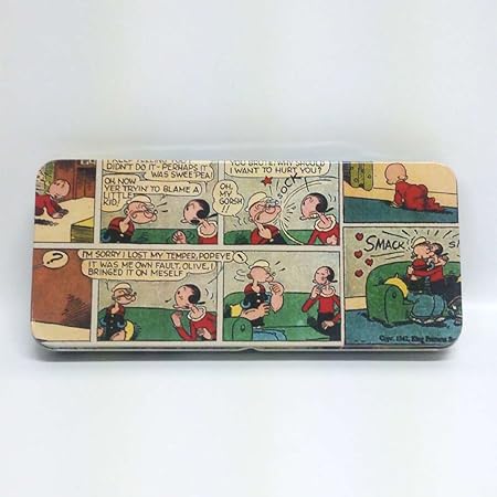 Amazon Co Jp ポパイ Popeye 缶ペンケース 筆箱 キャラクターグッズ 文具 通販 Cコミック 文房具 オフィス用品