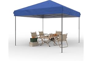 HARMONYHEALTH Pop Up Canopy Tent 10x10 FT Outdoor Canopy Heavy Duty Commercial Instant Tent, Blue