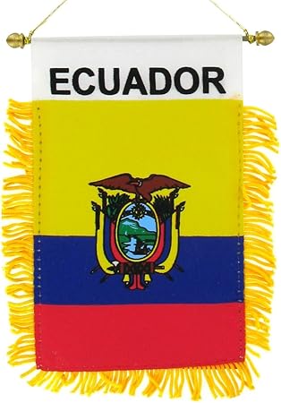 Amazon Com Bunfires Ecuador Small 3 X 5 Inch Mini Flag Banner