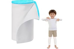 Wet Wrap Bandage 3.54" X 70.87" Wet Wraps for Eczema Elastic Arm Leg Sleeves Therapy Bandages for Adults and Kids Blue