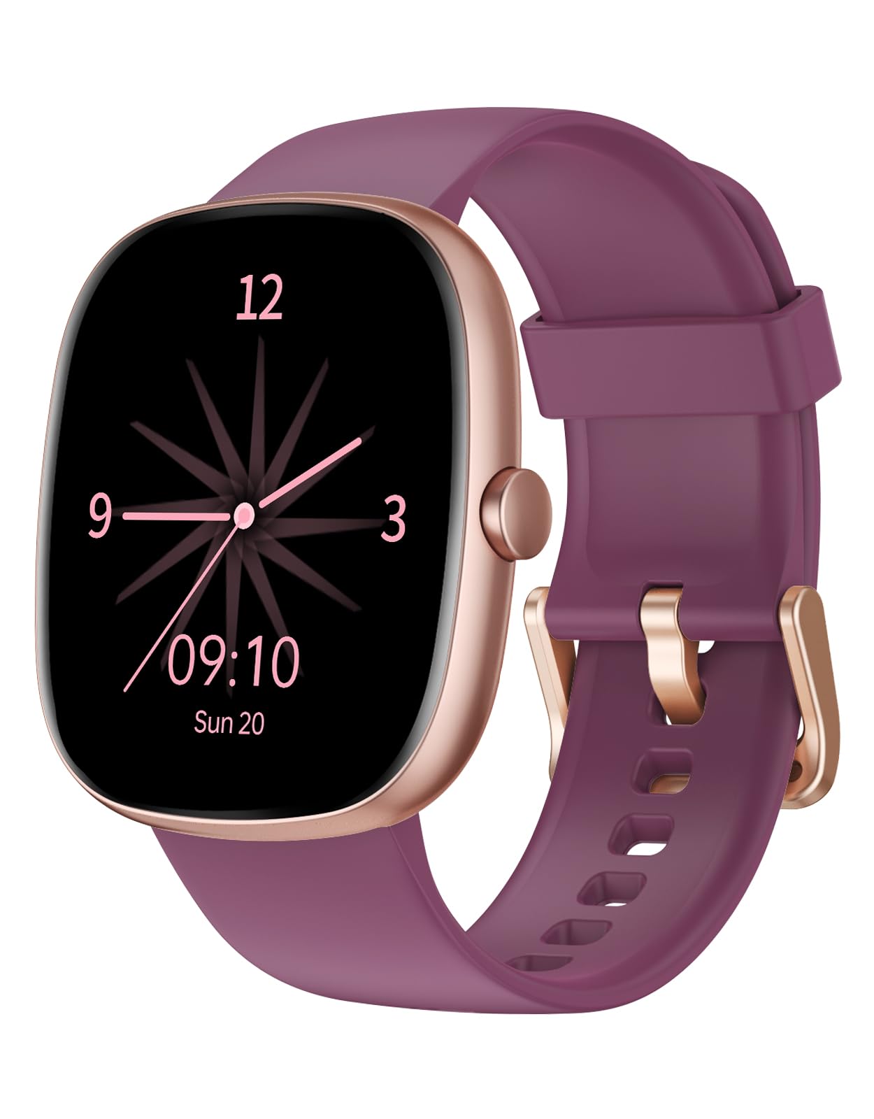 Photo 1 of Fitness Tracker 2025 Ver. (Answer/Make Calls), 1.85" Smart Watch Fitness Watches for Women Men with 24/7 Heart Rate Blood Oxygen Monitor Sleep Tracker 100+ Sport Modes IP68 Waterproof (Purple)