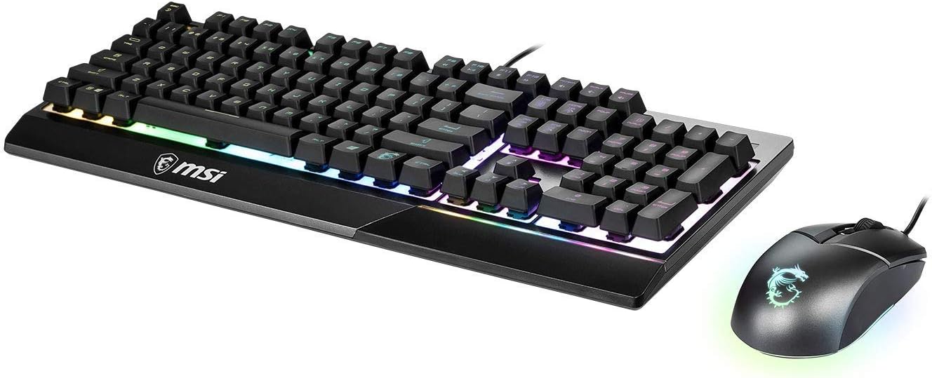 MSI VIGOR GK30 COMBO, QWERTY, UK Layout, Gaming Keyboard + Mouse Bundle, Mech-Membrane Switches, 6-Zone RGB Lighting Keyboard - Image 3