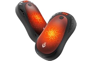 Hand Warmer Rechargeable 6000mAh, FANDLISS Electric Potable Pocket Heater, Reusable Hand Warmer for Outdoor/Indoor/Working/St