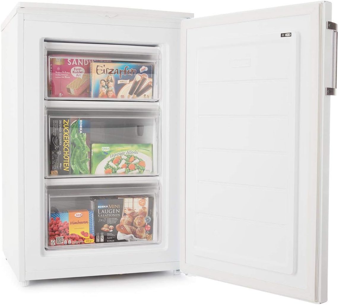 Klarstein Garfield XL Eco + Freezer, 80 litres Capacity, 3 Drawers, Height Adjustable, 41 dB
