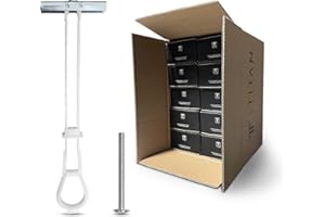 TITAN ANCHORS 100-Pack 1/4"-20 Heavy Duty Quick Toggle Anchors with Bolts Set | for Drywall, Metal Studs, and Concrete Block | Holds 260+ Lbs. | 100 Toggles + 100 Bolts