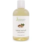 Kukui Nut Oil Cold Pressed 100% Pure Natural for Skin Hair 8 fl oz | Moisturizing Oil for Face &amp; Skin. Hair Care. DIY Soap Making. Cold Pressed. Pure &amp; Natural