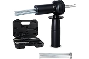 SDS Shank Electric Hammer Needle Scaler Adapter Hardened Alloy Steel Rust Remover for Concrete Masonry and Tile Surfaced Prep