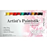 Jack Richeson 121501 Shiva Oil Paintstik, Student Colors, Set of 12