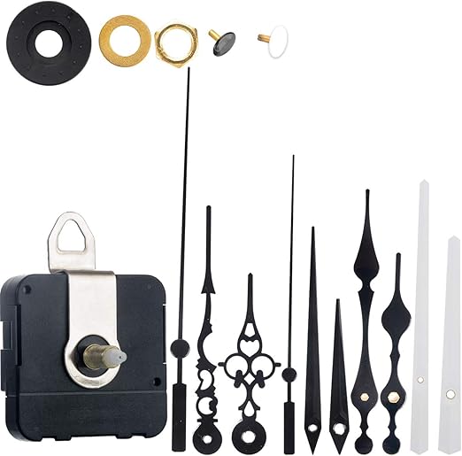 Litthing 4 Paar Hände Quarz Uhrwerk DIY Wanduhr Bewegungs