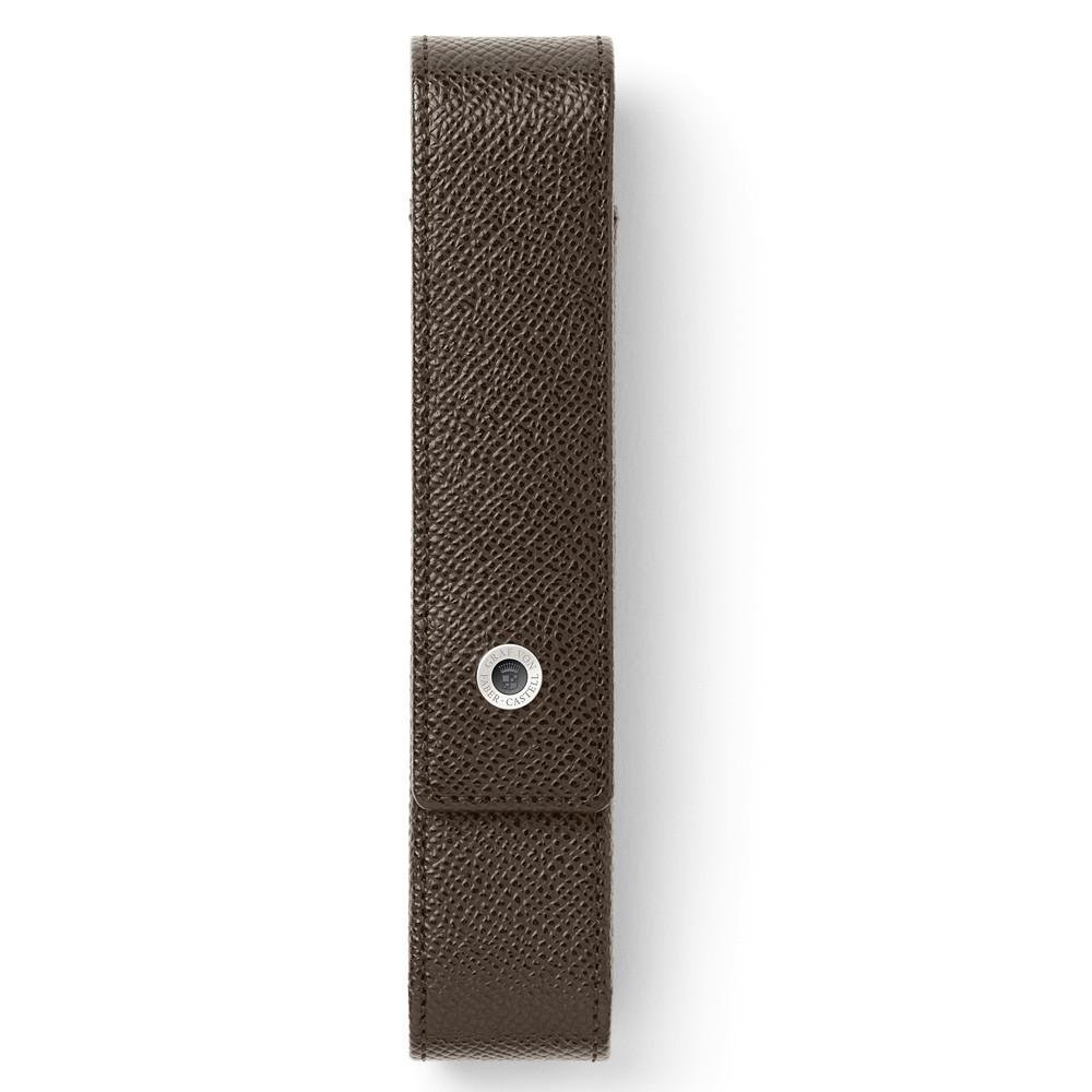 Faber-Castell Graf Epsom Pencil Case Dark Brown