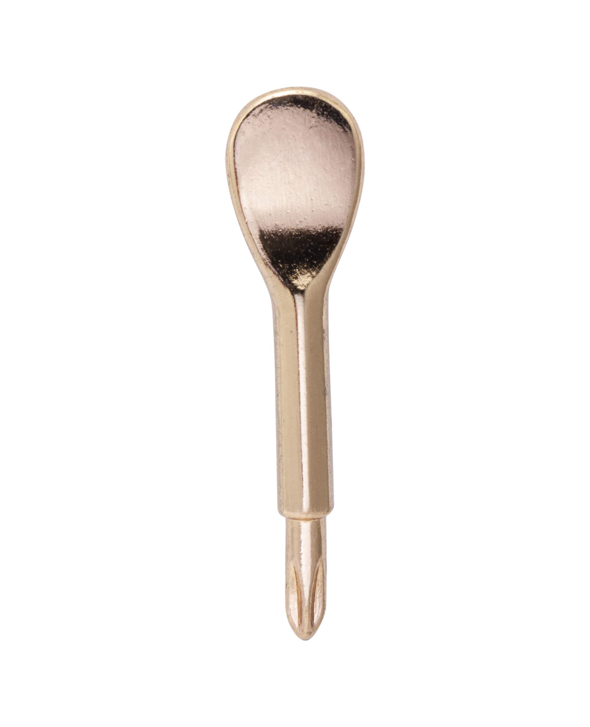 Knighthood Golden Spoon Alloy Lapel Pin Badge Coat Suit Wedding Gift Party Shirt Collar Accessories Brooch for Men