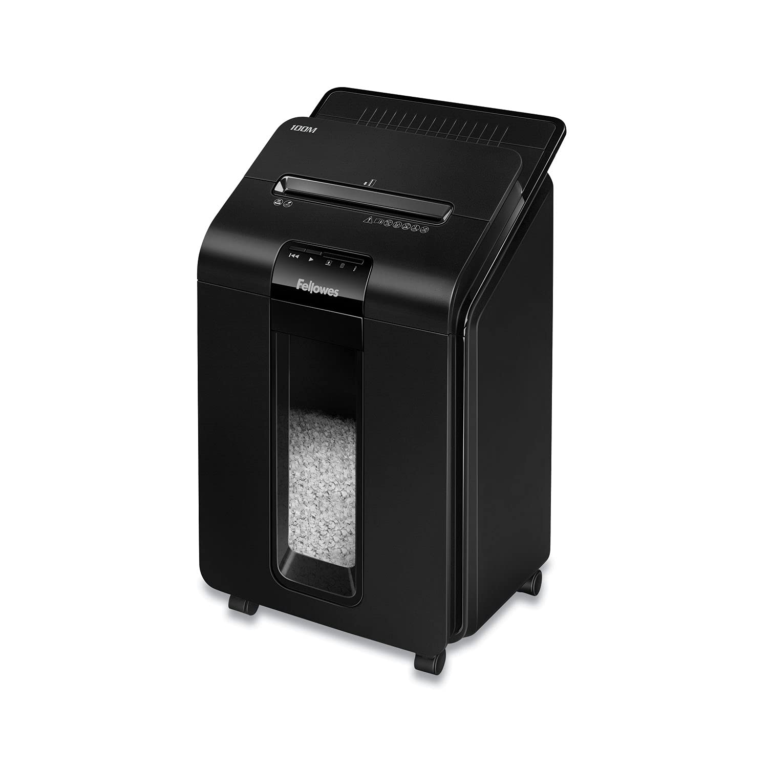 Photo 1 of Fellowes AutoMax Micro-Cut 100M Commercial Office Auto Feed 2-in-1 Paper Shredder with 100-Sheet Capacity
