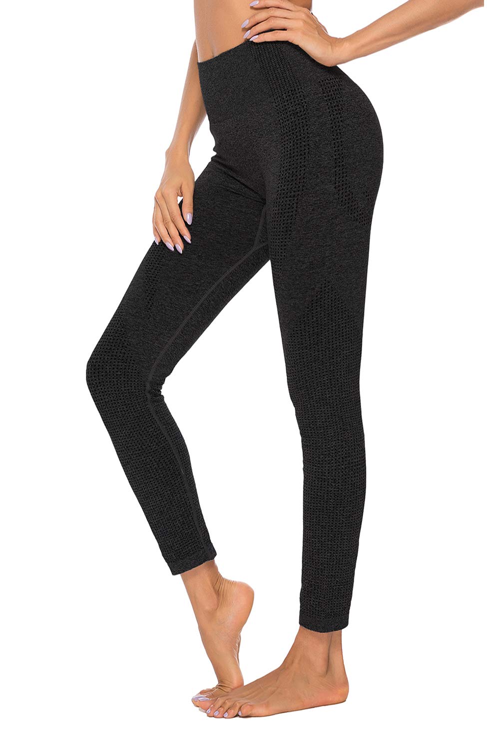 MMIW COLLECTION Seamless High Waisted Gym Leggings for Women Stretch Yoga Pants Ombre Workout