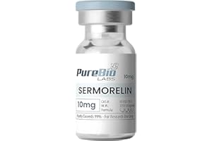 Pure Bio Labs Sermorelin Vial (10MG) Research Peptide, High-Purity Research Grade Lyophilized Powder, 99% Purity