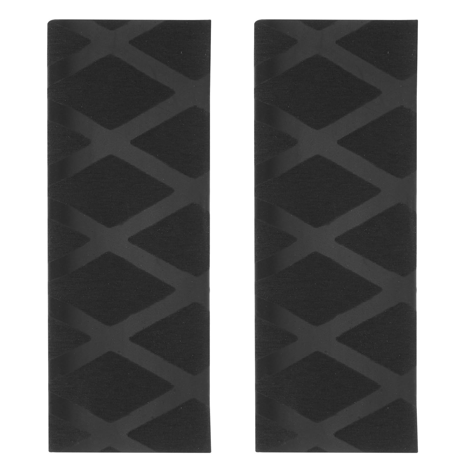 M METERXITY 2 Pack Table Tennis Racket Grip Tape - Paddle Grip, Soft Rubber, Apply to Ping Pong Gripping Handle (100 x 48mm, Black)