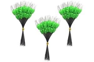 PDXGGB 600 Pieces Fishing Bobber Stopper, Float Sinker Stops, Oval Fishing Peg,L M S Float Stop Available