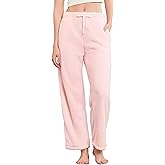 EK4YDNDS Women's Fleece Soft Pajama Pants Warm Plush Bottoms With Pockets Comfy Fuzzy Lounge Pj