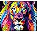 Paint by Numbers for Adults | DIY Art Kit with Acrylic Paints, Brushes, and Canvas for Abstract Animal Art. Painting and Crafts for Beginners and Kids 16x20 (Lion)