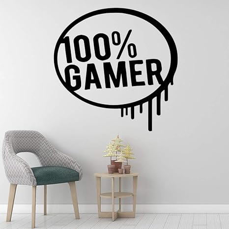 Fun Gamer Vinyle Papier Peint Rouleau De Meubles Decoration Salon Chambre Enfant Vinyle Autocollant D Art 30x30cm Amazon Fr Cuisine Maison