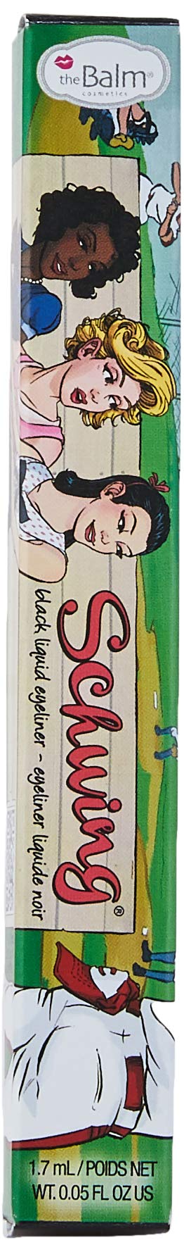 theBalm Schwing Liquid Eyeliner, Black, Matte Finish, 0.05 Fl Oz (Pack of 1)