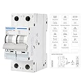 MOLLOM DC 2 Pole Miniature Circuit Breaker,400V