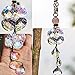 H&D HYALINE & DORA Car Rearview Mirror Hanger Hanging Ornament,Crystal Suncatcher for Window (Flower)