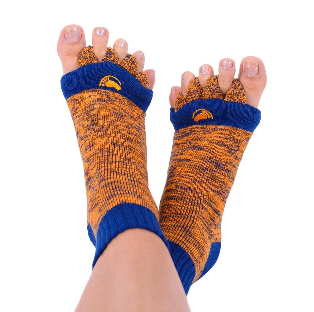 My Happy Feet The Original Foot Alignment Socks ORANGE/BLUE M