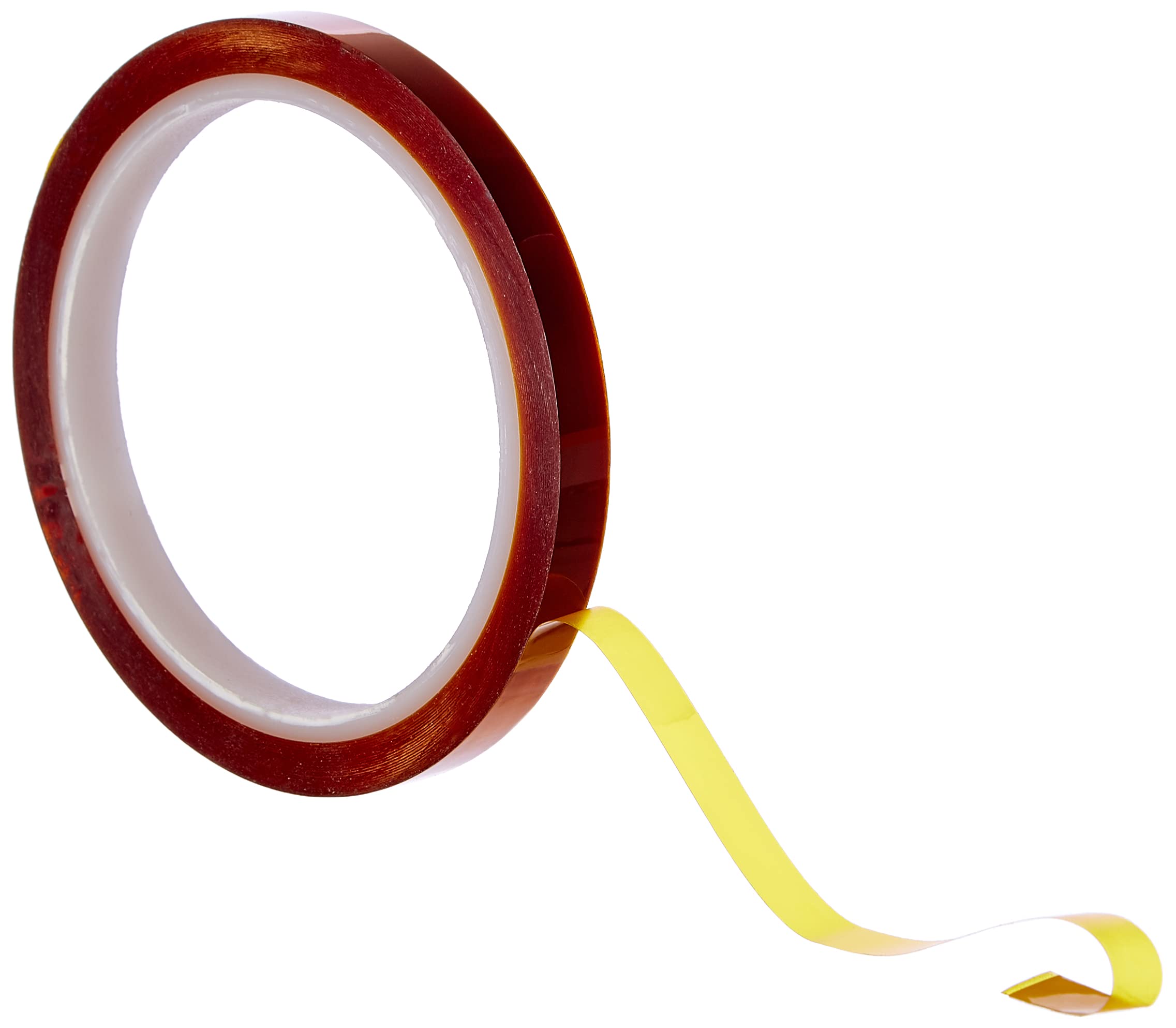 BONUS Eurotech 1BL08.02.0009/033A# 1Bl08.02 Polyimide Masking And Electro-Insulation Tape, Silicon Based Adhesive, Width 9 mm, Length 33 m, Total Thickness 0.06 mm, Temperature Resistance In 30 Minutes: +268°C, Amber