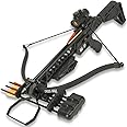 Avalanche Hellhound Recurve Crossbow | Scope, Bolts, Cocking Rope, Quiver Included | 175-Lb Draw Weight | 255 Fps with 16" Aluminum Arrow | Adjustable Composite Butt Stock | Scope Included