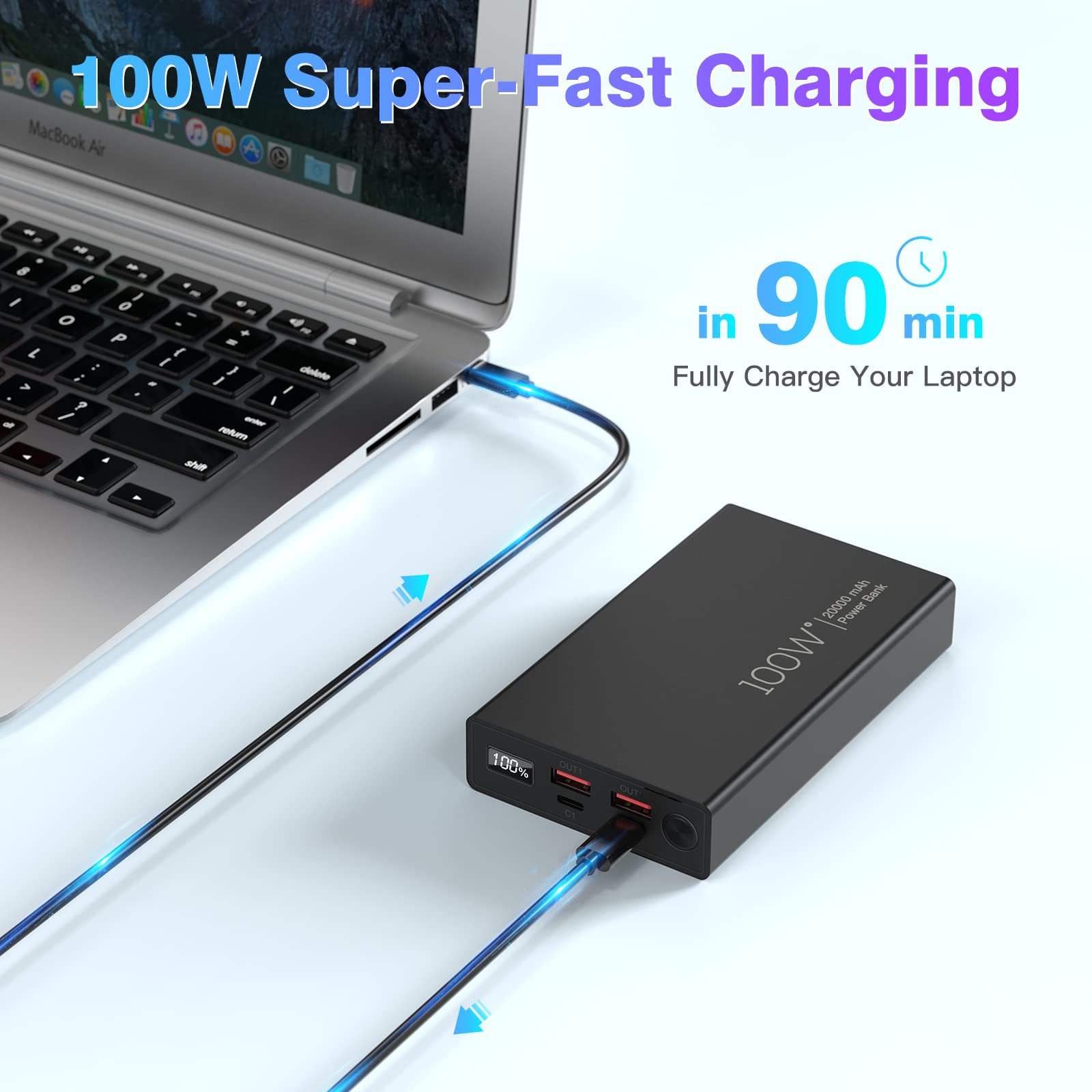 Buy maxoak laptop power bank 185wh50000mahmax130w portable laptop