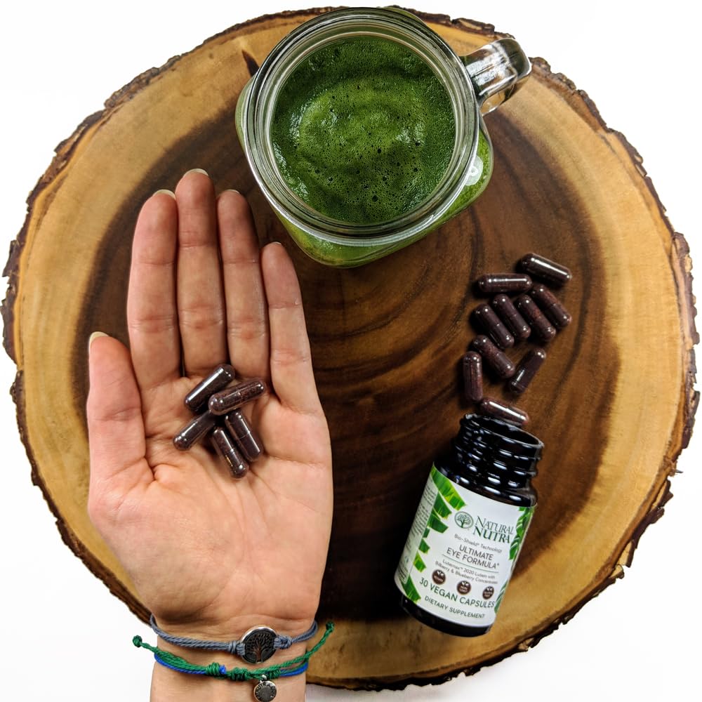 Natural Nutra Ultimate Eye Health Vitamins, Supplement, Improves Night Vision and Day Vision, Support Eye Health, Promote Ability to See Colors, Non GMO, Gluten Free, Bilberry Extract, 30 Capsules