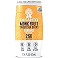 Lakanto Liquid Monk Fruit Extract Drops, Erythritol Free Sugar Substitute Sweetener For Tea, Coffee, Water & Smoothies, Sugar Free, Low Calorie, Zero Sugar, Vegan, Keto - Caramel (1.76 Fl Oz)