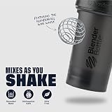 BlenderBottle Classic V2 Shaker Bottle 590ml Black with BlenderBall Stainless view 3