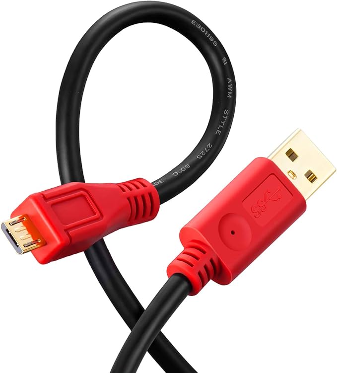 Micro USB Cable 1Ft, Uperatre 2Pack Micro USB Cable Charger Cable USB to Micro USB 2