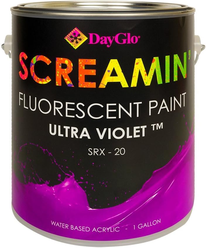 DayGlo Water Based Screamin Fluorescent Paint (Gallon, Ultra Violet