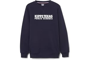 FRENCH TOAST KIPP Texas Kids Youth Long Sleeve Crewneck Fleece Sweatshirt, Middle School Navy, 10-12