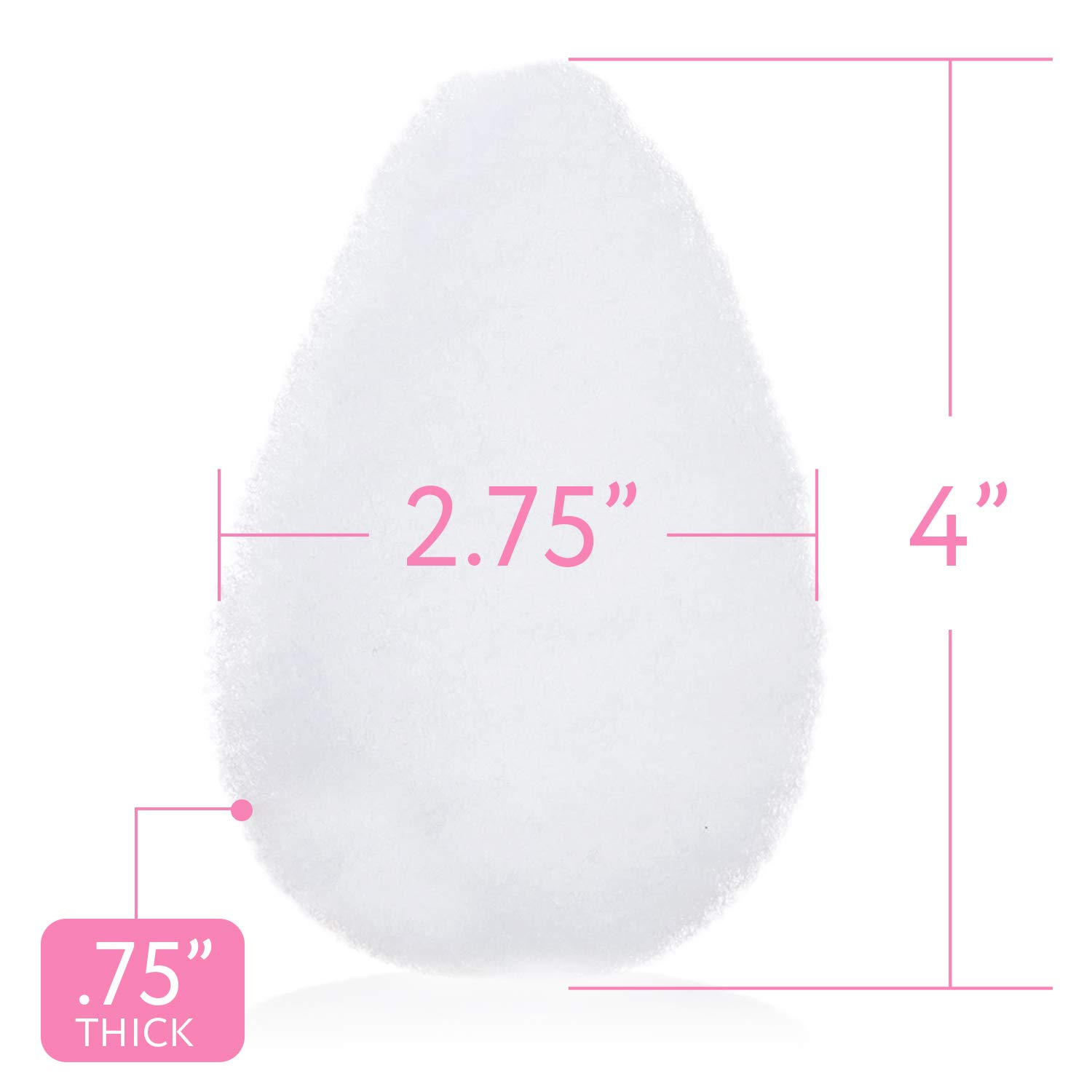 10 Pack Facial Sponge For Daily Deep Cleansing And Regular Exfoliating - Regular Buff Puff Style Exfoliating Pads Perfect Puf For Removing Dead Skin, Dirt & Makeup - Normal to Oily - Made In The USA : Beauty