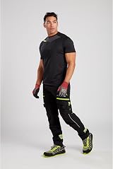 Portwest DX449 Mens Slim Fit Work Trousers Black Hi Vis Cargo Stretch Knee Pad view 3